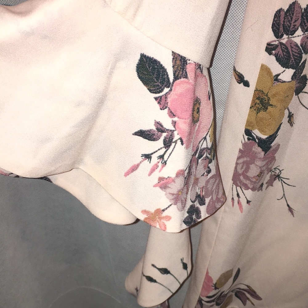 Leith Pink Floral Long Sleeve Tunic Top / Mini Dress | Size S - Picture 4 of 7